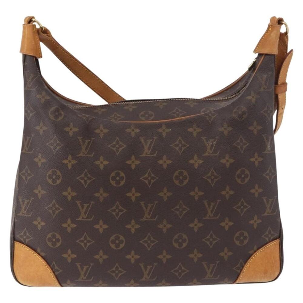 Louis Vuitton Monogram Boulogne 35 Shoulder Bag Brown